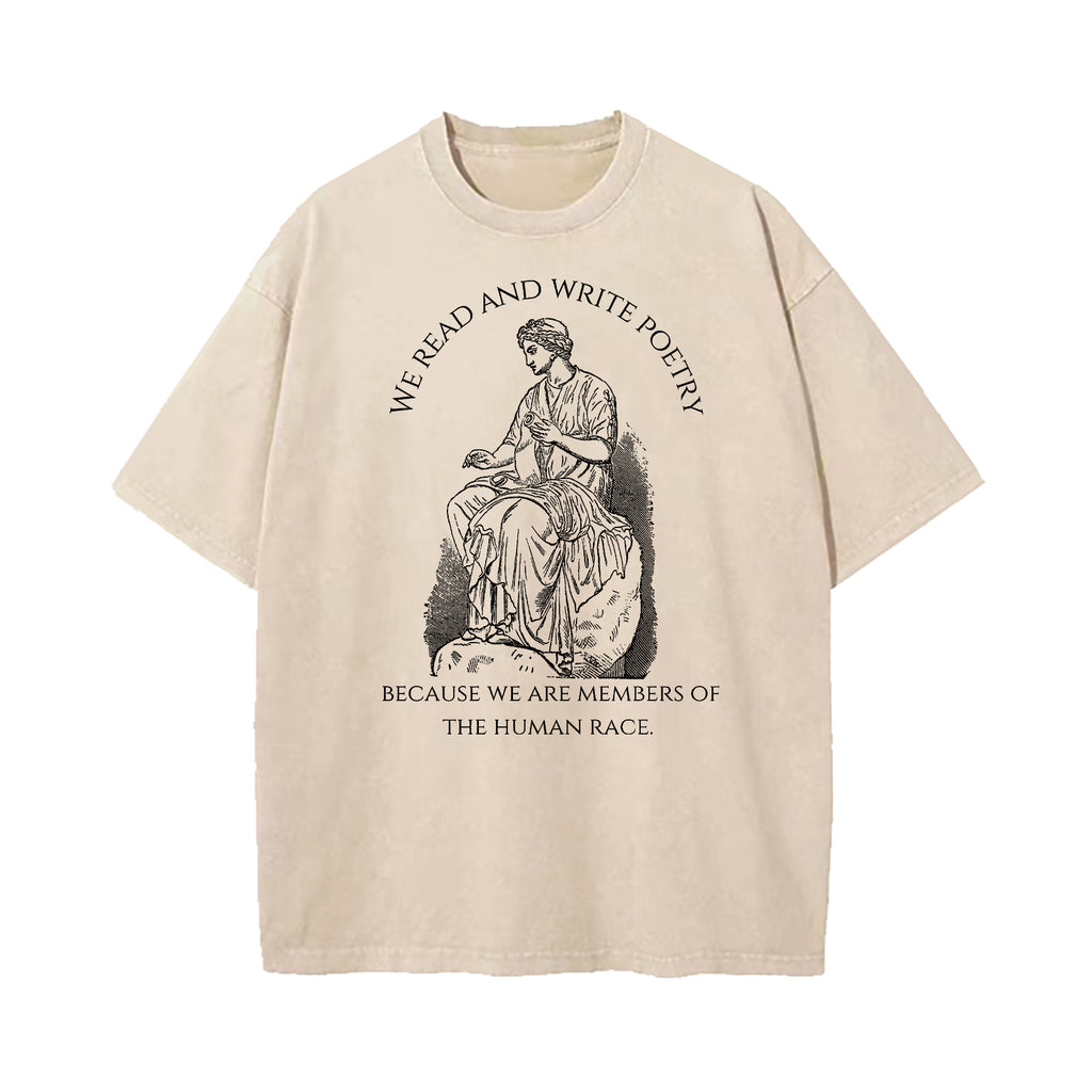 We Read And Write Poetry Washed T-Shirt