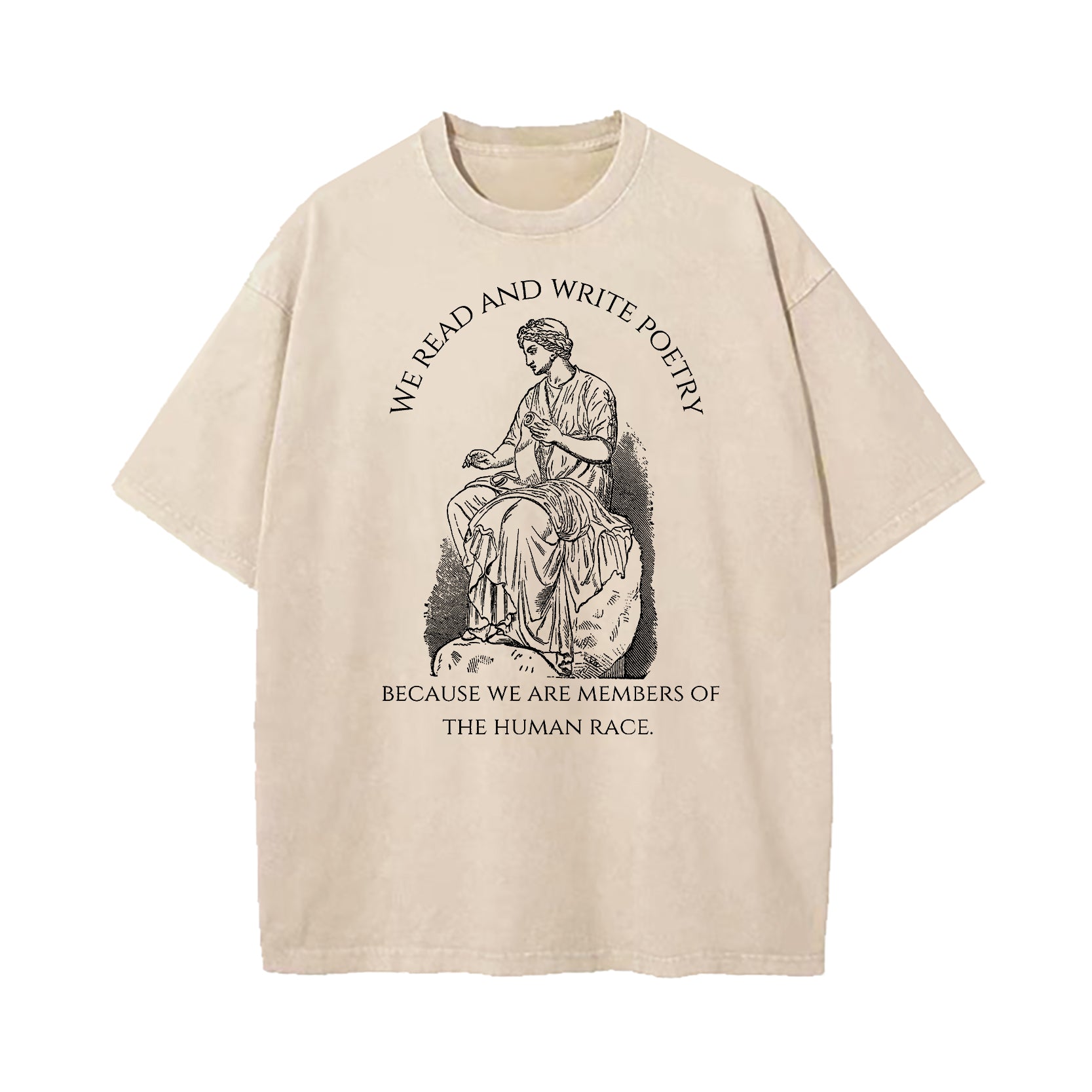We Read And Write Poetry Washed T-Shirt