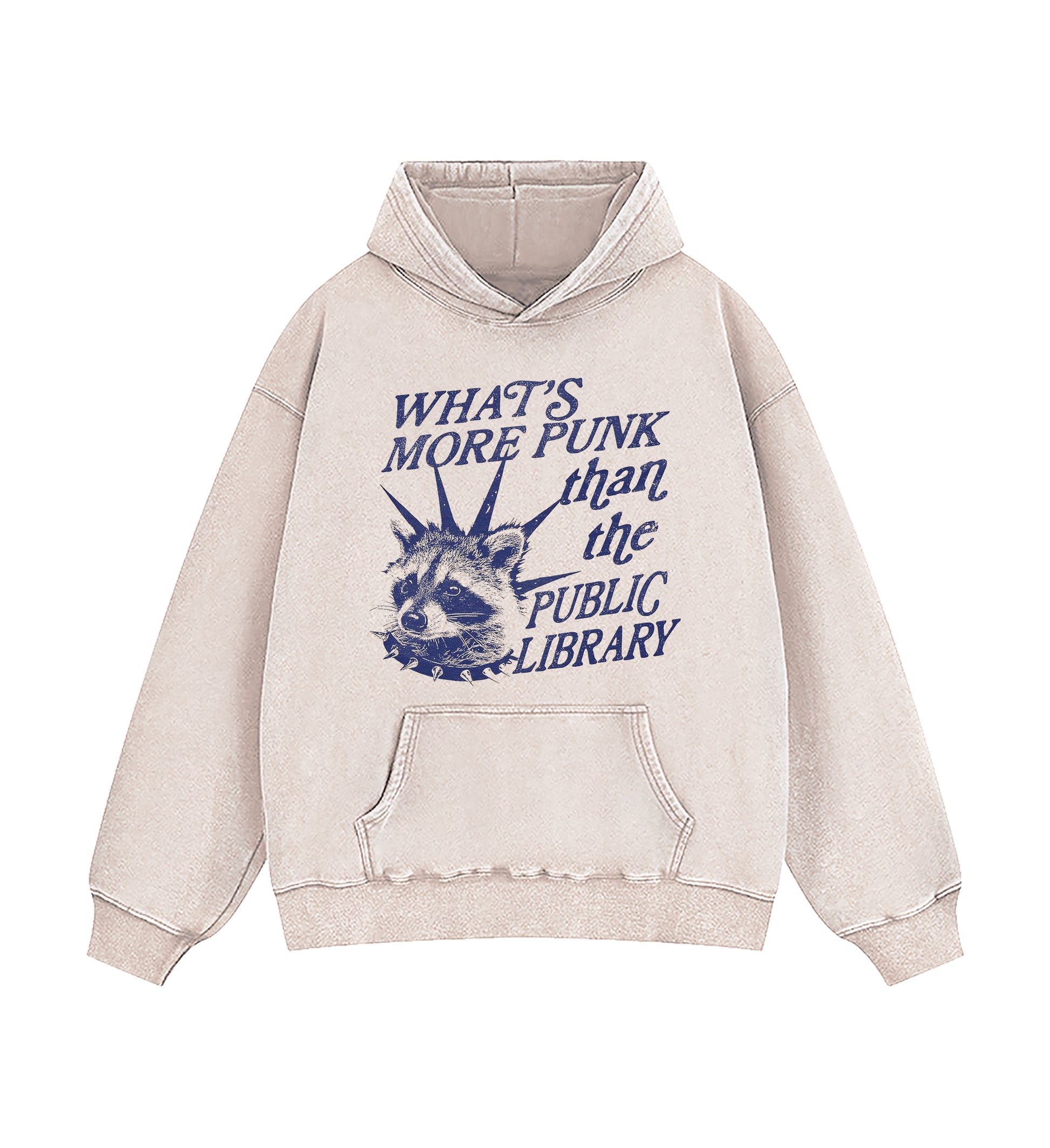 What's More Punk Than The Public Library Washed Hoodie