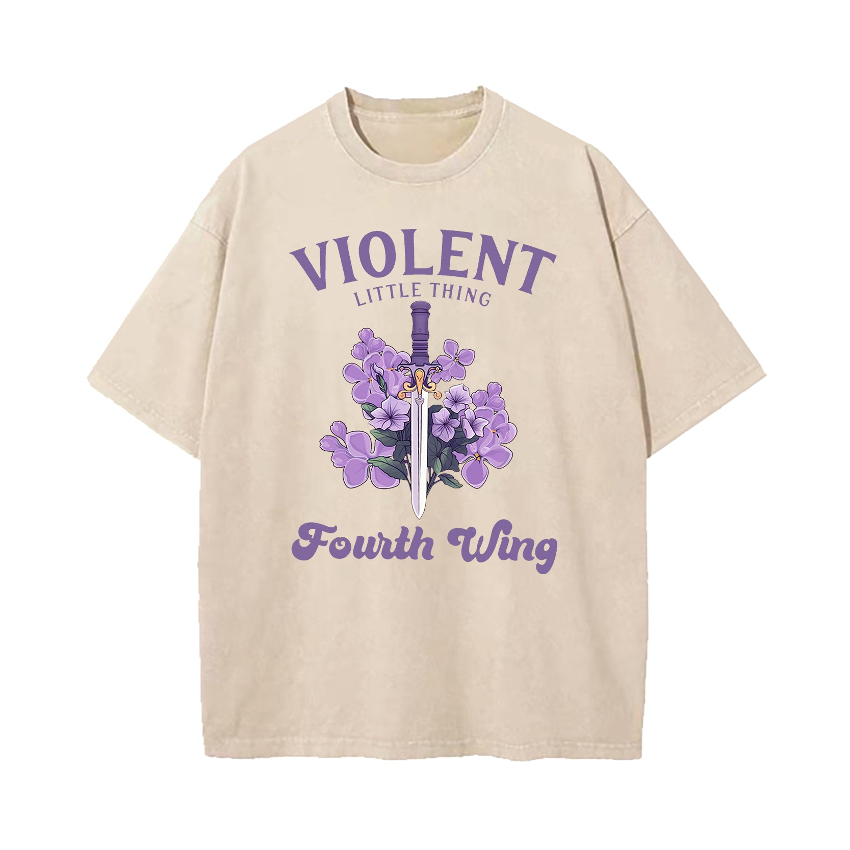 Violent Little Thing Violet Sorrengail Washed T-Shirt