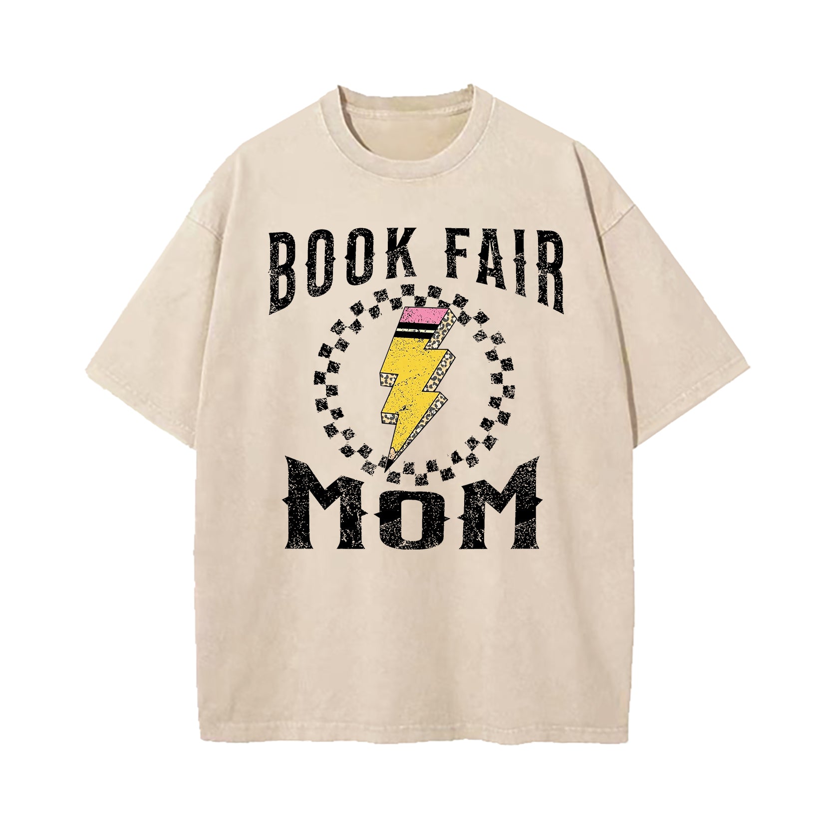 Book Fair Mom Washed T-Shirt