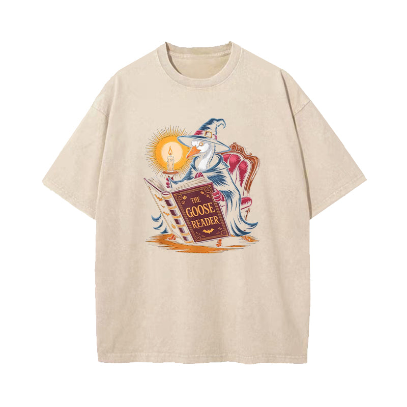Halloween Spooky Goosey Reader T-shirt