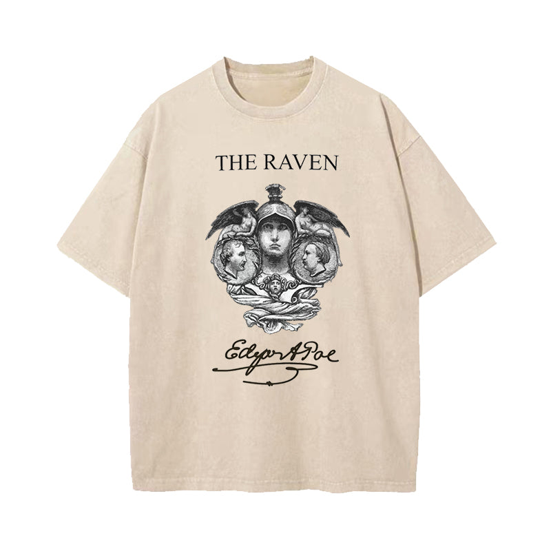 Allan Poe’s Epic Poem In 1845 Washed T-Shirt