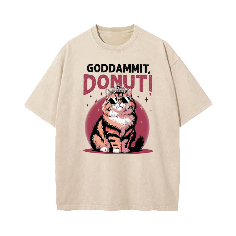 Dungeon Crawler Carl Goddammit Donut Washed T-Shirt