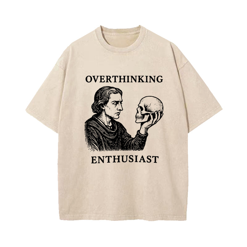 Overthinking Literary Hamlet Washed T-Shirt