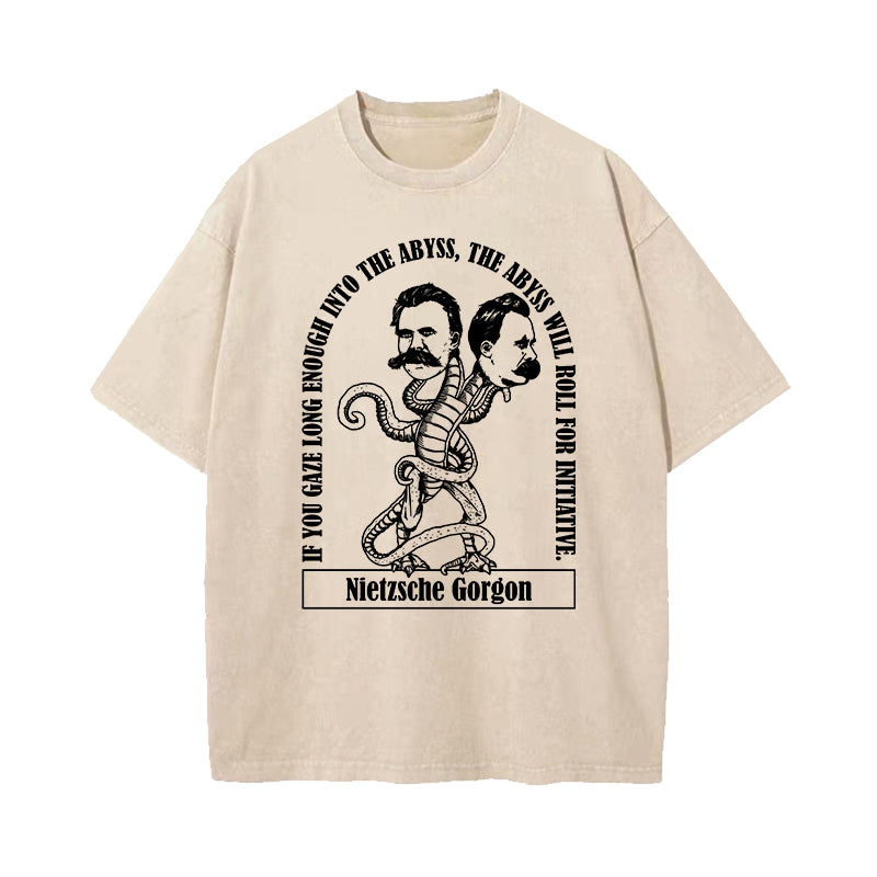 And If You Gaze Long Into An Abyss D&D Washed T-Shirt