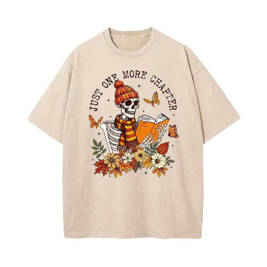 One More Chapter Skeleton Washed T-Shirt
