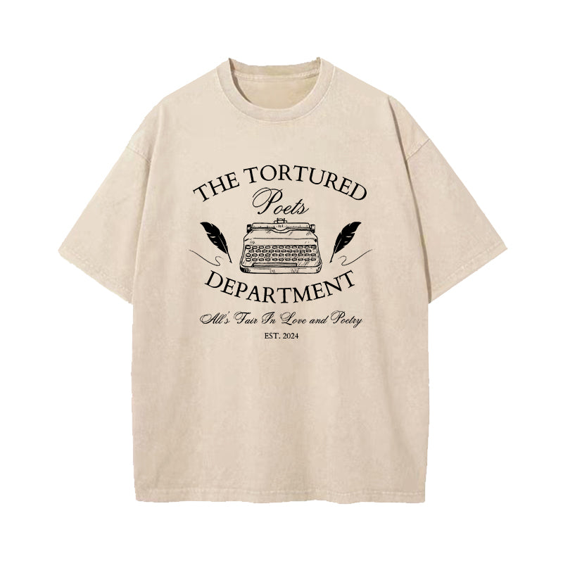 The Tortured Poets Department All's Fair In Love And Poetry Washed T-Shirt