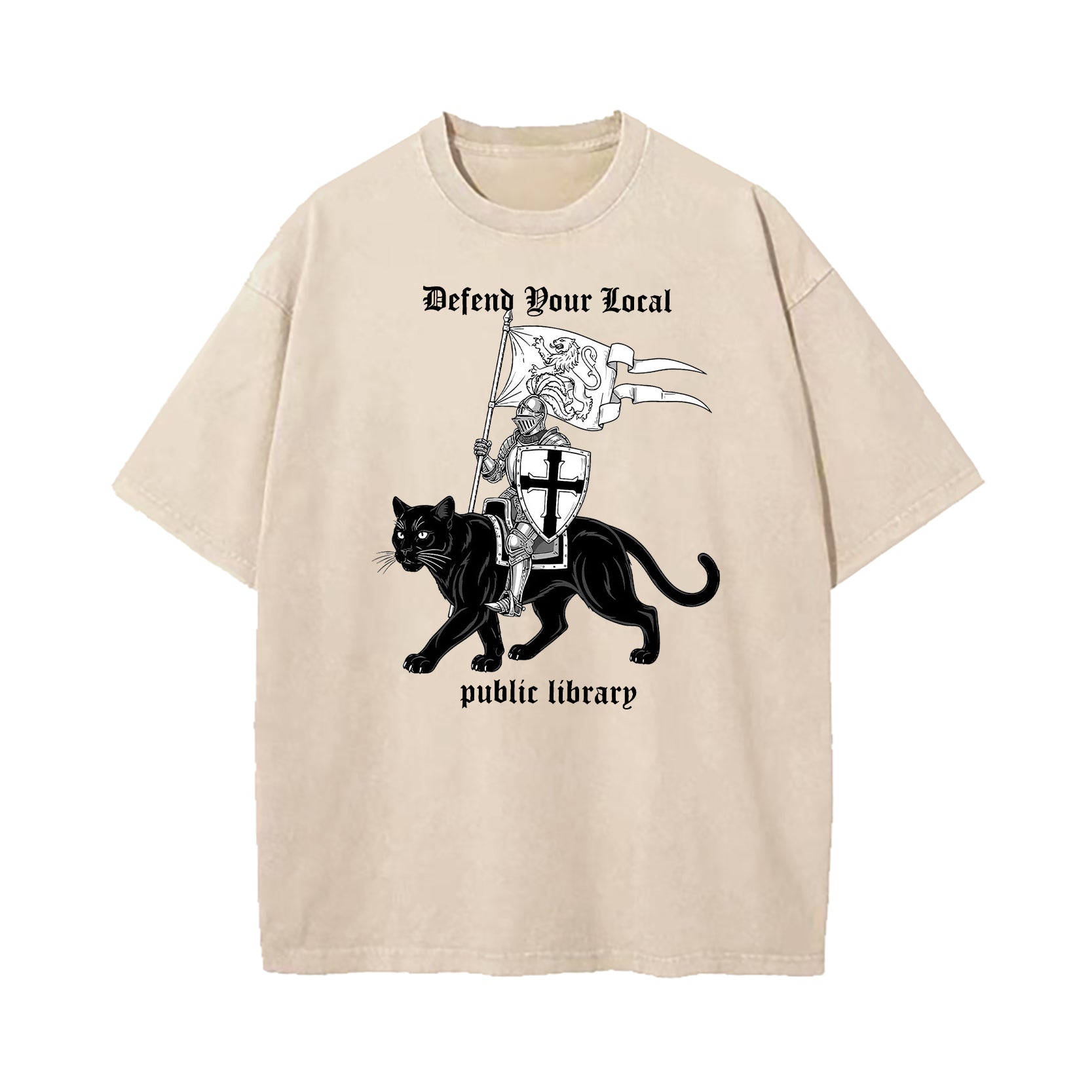 Defend Your Local Public Library Washed T-Shirt