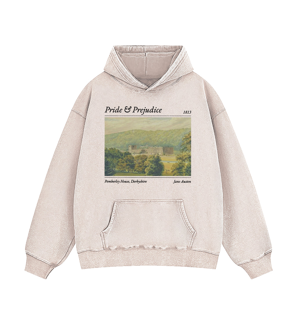 Pride And Prejudice Pemberley House Washed Hoodie