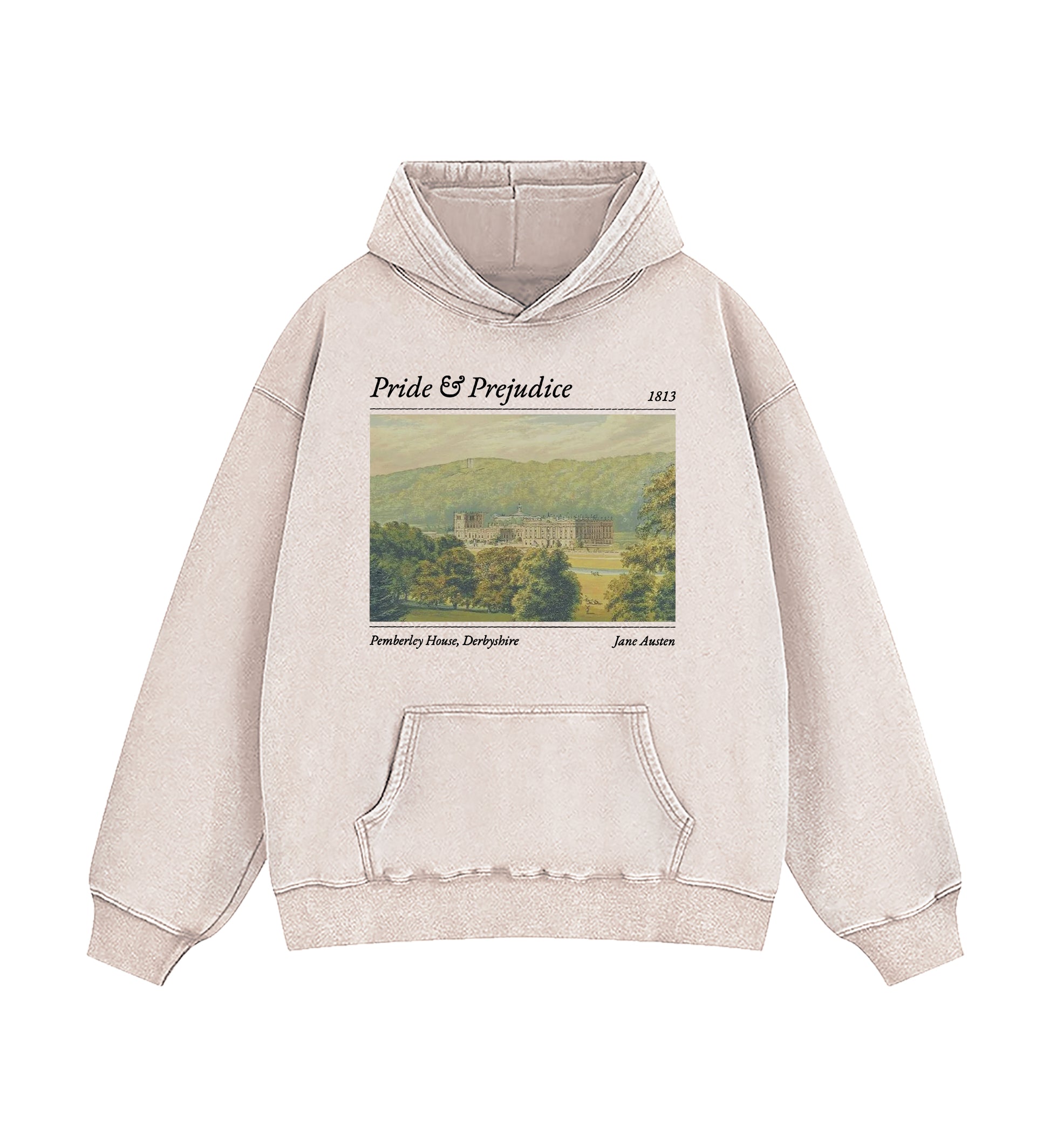 Pride And Prejudice Pemberley House Washed Hoodie