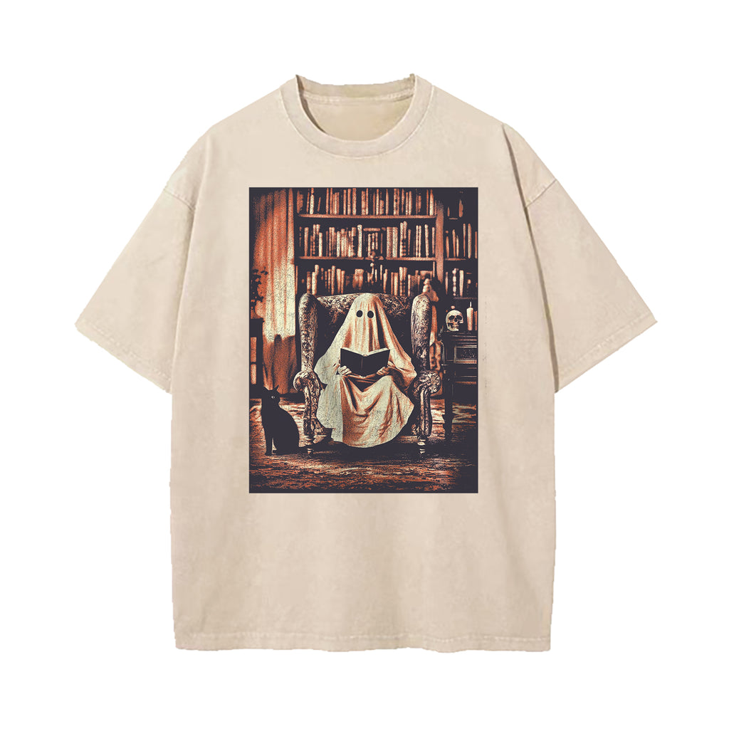 Read In Peace Halloween Washed T-Shirt