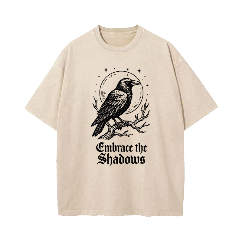 Embrace the Shadows Raven Washed T-Shirt