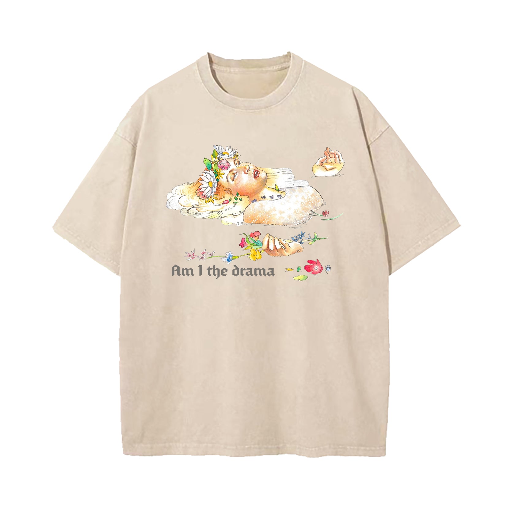 Shakespeare Hamlet Am I The Drama Washed T-Shirt