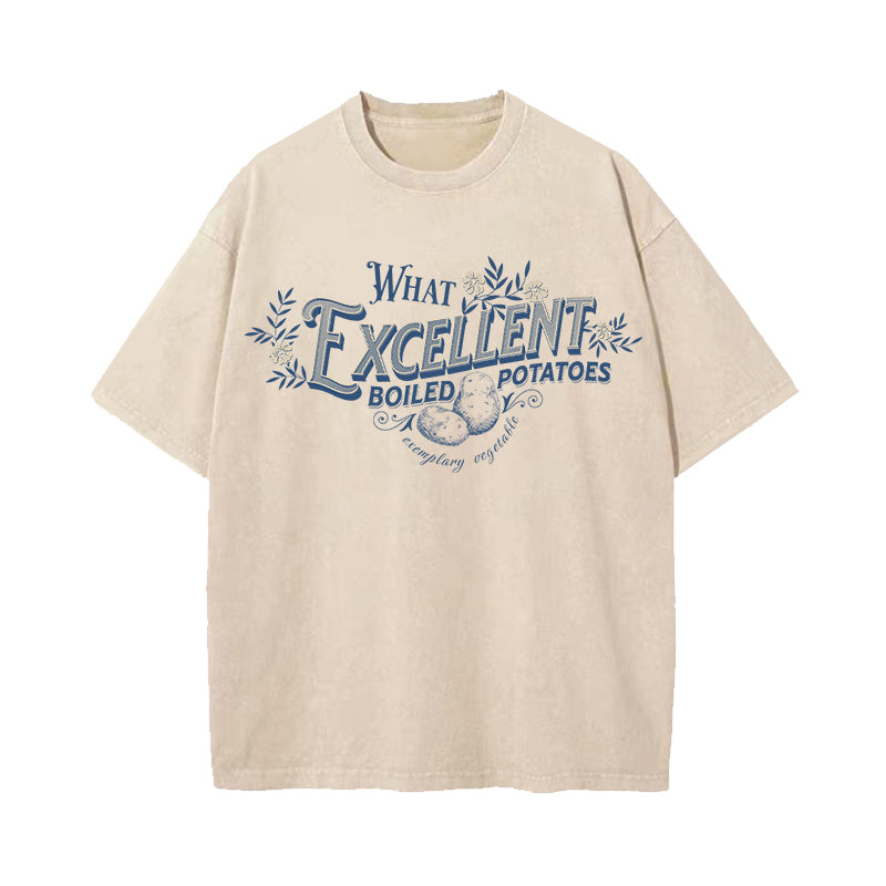 Excellent Boiled Potatoes Pride & Prejudice Washed T-Shirt