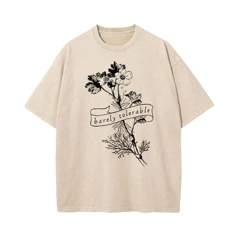 Barely Tolerable Pride And Prejudice Washed T-Shirt