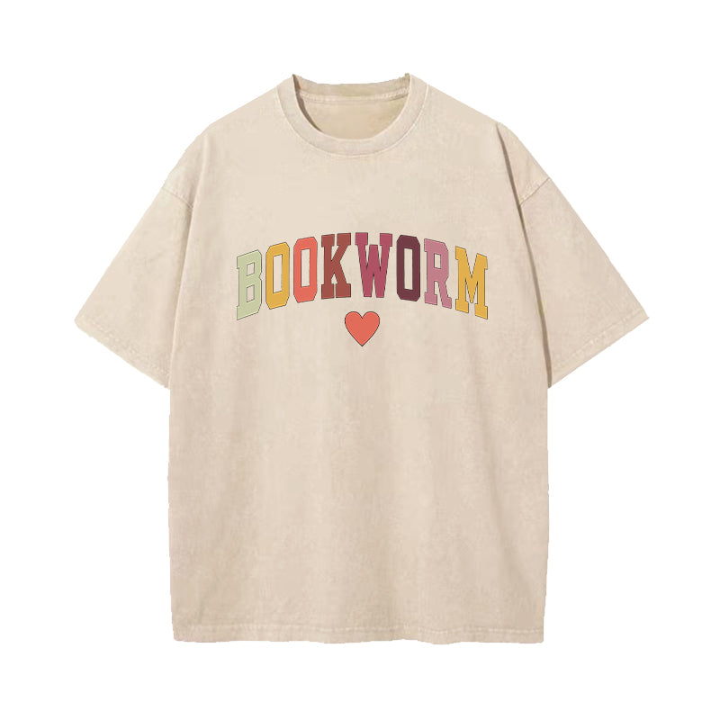 Bookworm Washed T-Shirt