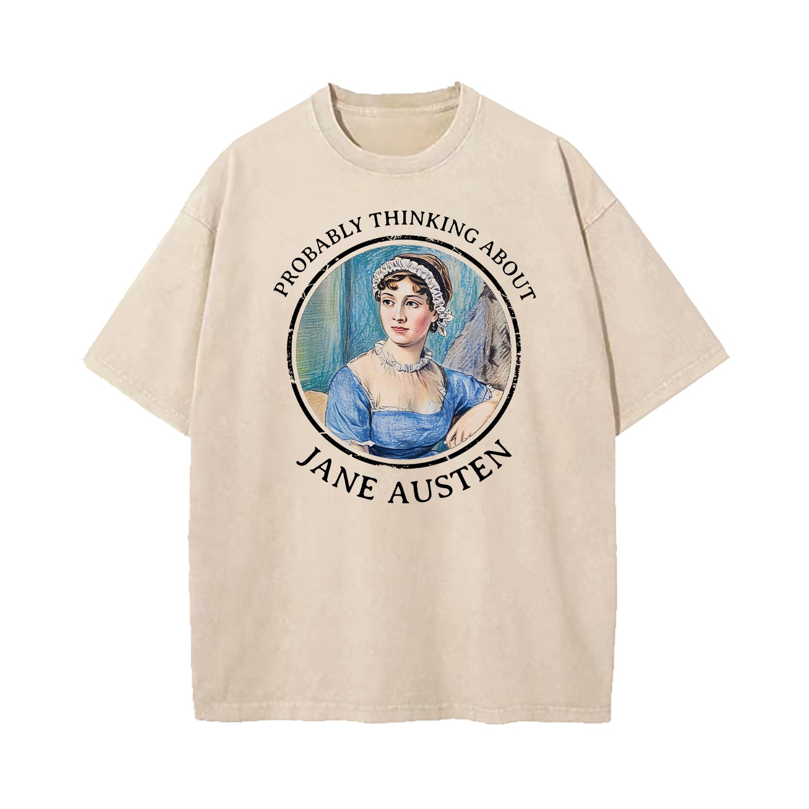 Probably Thinking About Jane Austen Washed T-Shirt