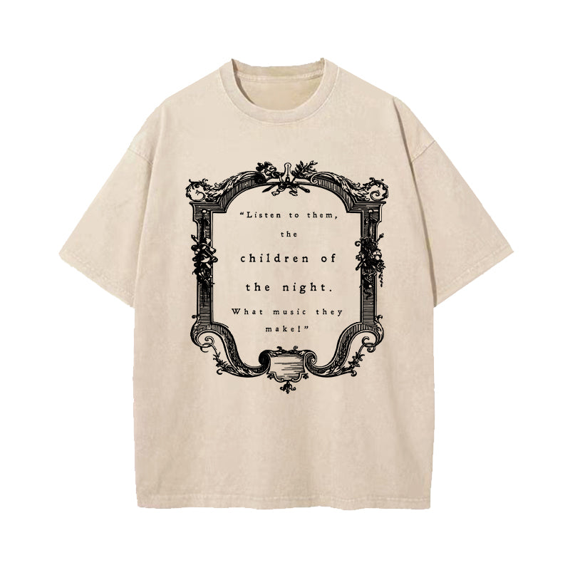 Dracula Listen To Them The Children Of The Night T-Shirt