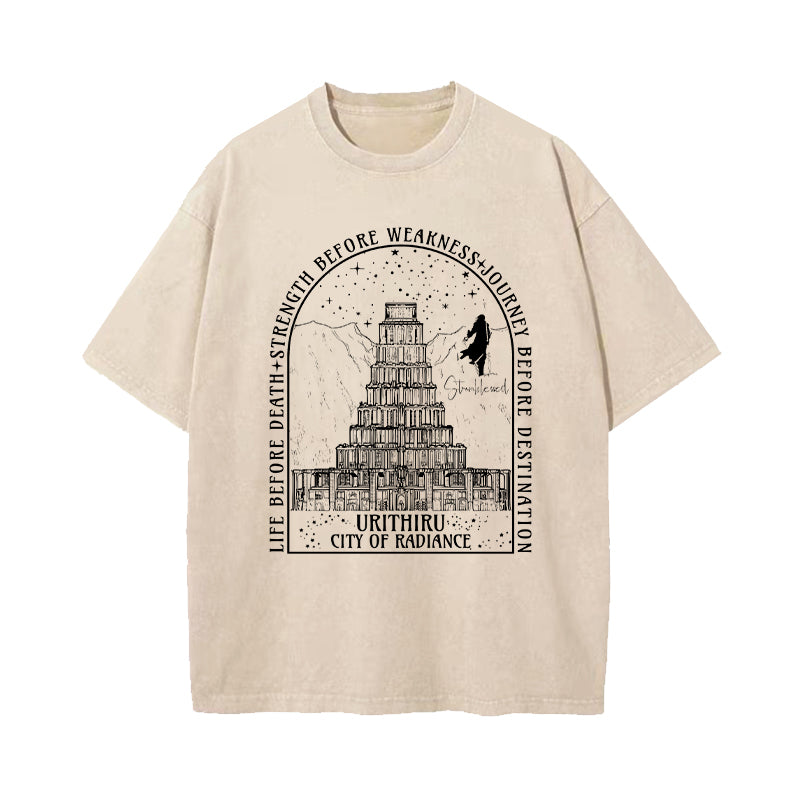 Stormlight Archive Urithiru City Of Radiance Washed T-Shirt