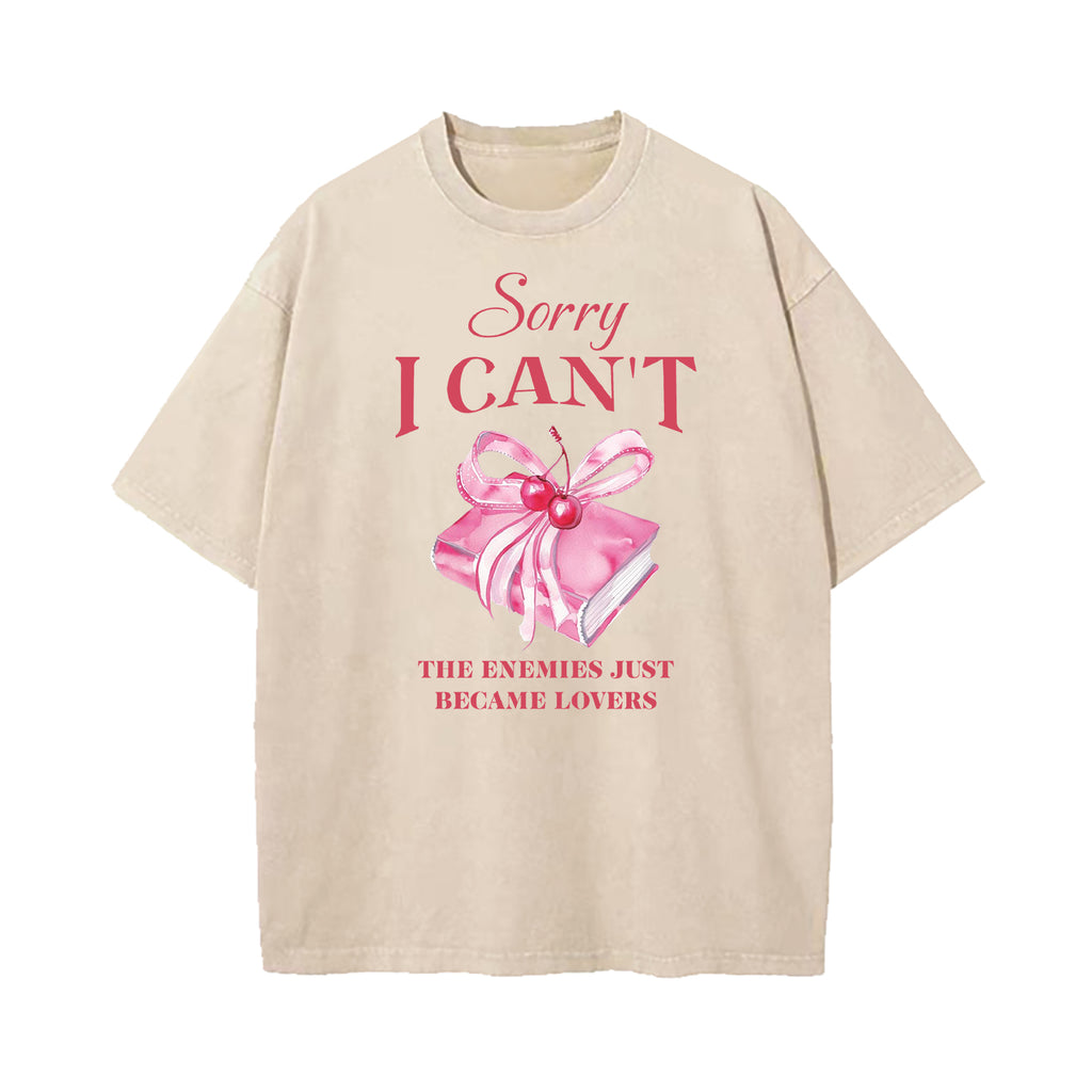 Enemies To Lovers Dark Romance Washed T-Shirt