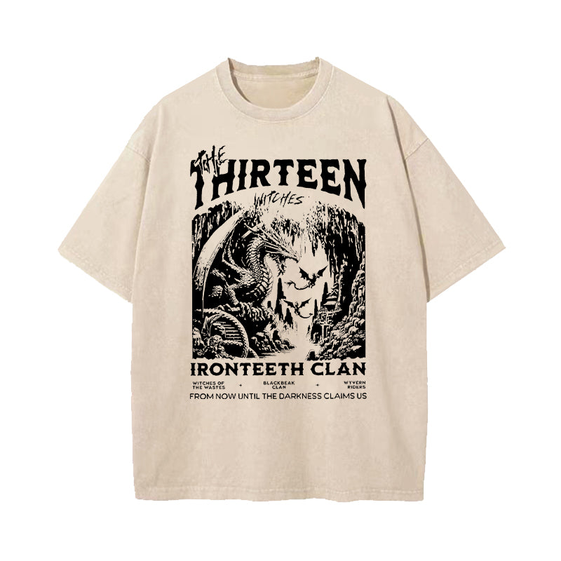 The Thirteen Shirt Throne Of Glass Washed T-Shirt