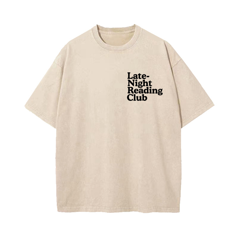Late-Night Reading Club Washed T-Shirt