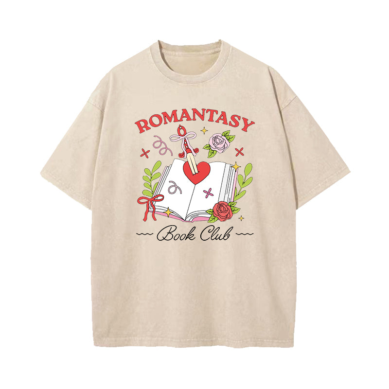 Romantasy Book Club Washed T-Shirt