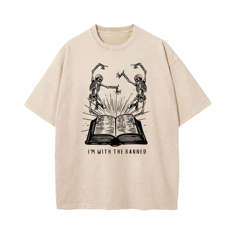 I'm With The Banned Washed T-Shirt