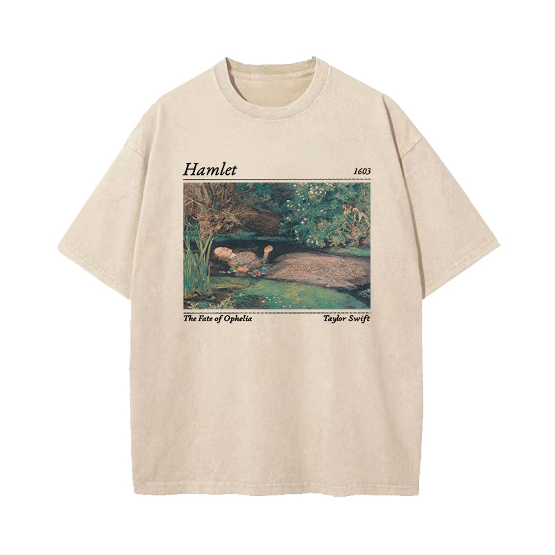 Hamlet Coded Taylor Swift Song Fate Of Ophelia Washed T-Shirt