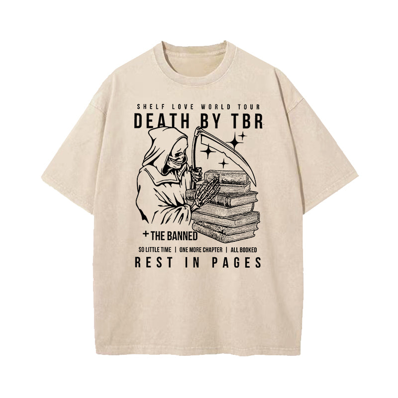 Death by TBR Washed T-Shirt
