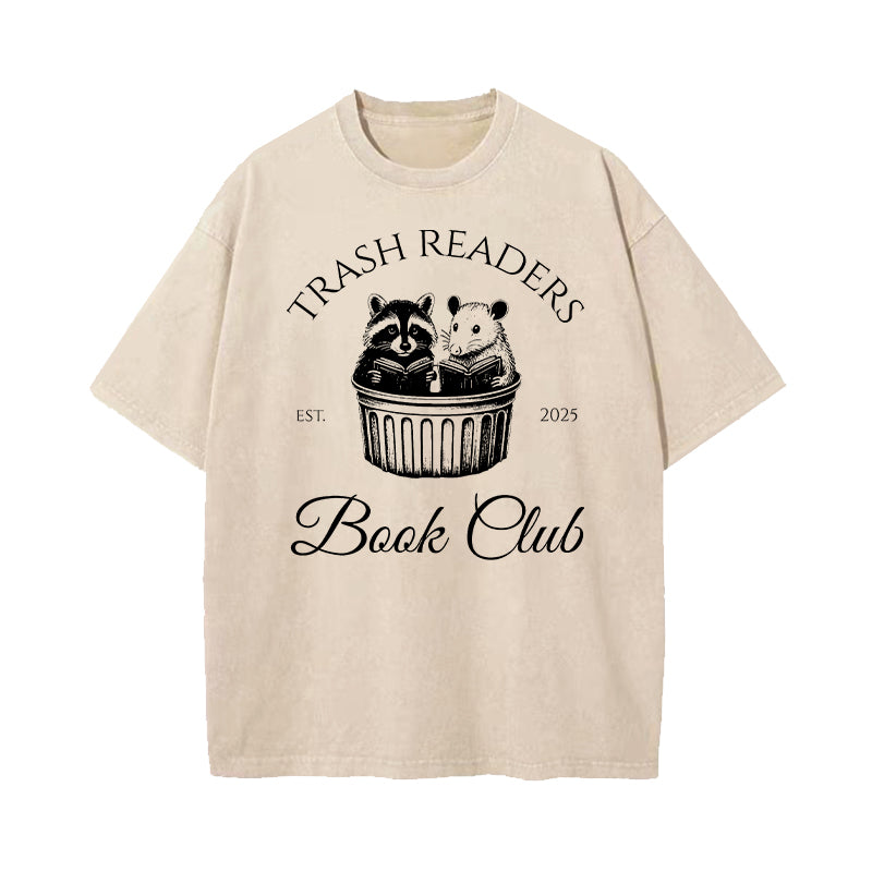 Trash Readers Book Club Washed T-Shirt
