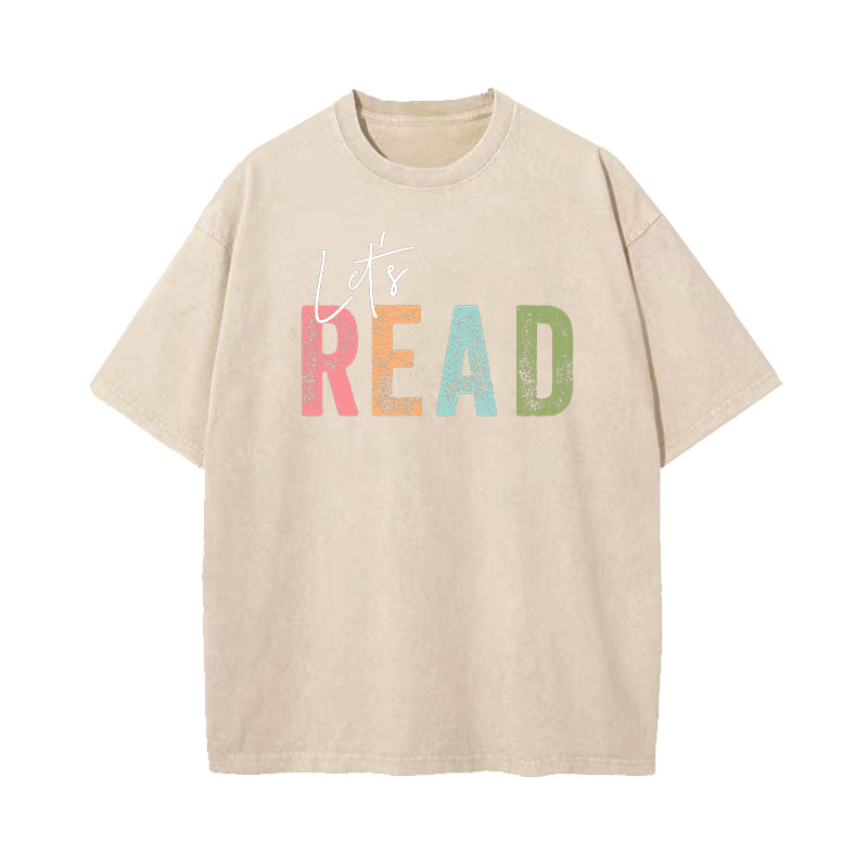 Let's Read Washed T-Shirt