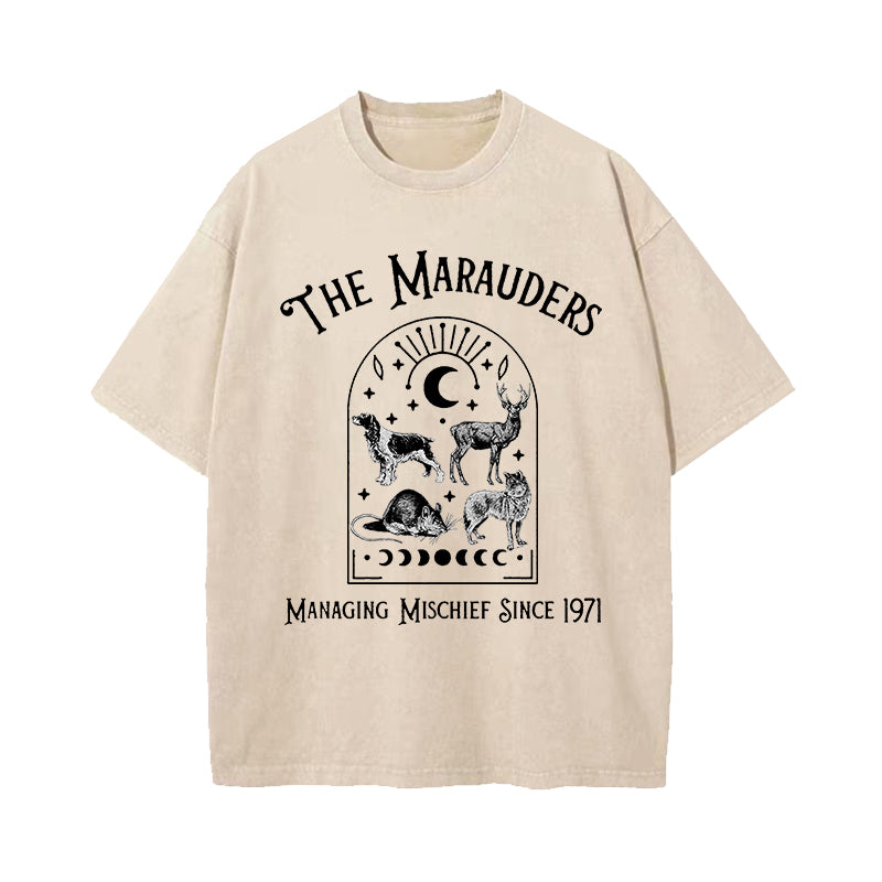 The Marauders Managing Mischief Since 1971 Washed T-Shirt