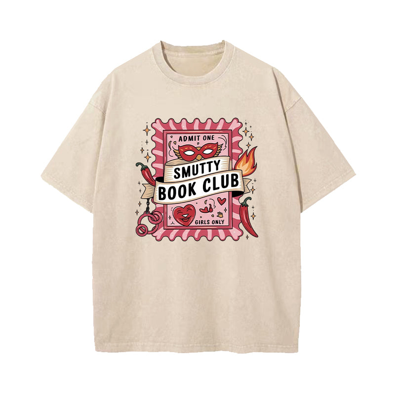 Smutty Book Club Washed T-Shirt