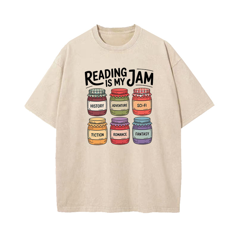 Reading Is My Jam Washed T-Shirt