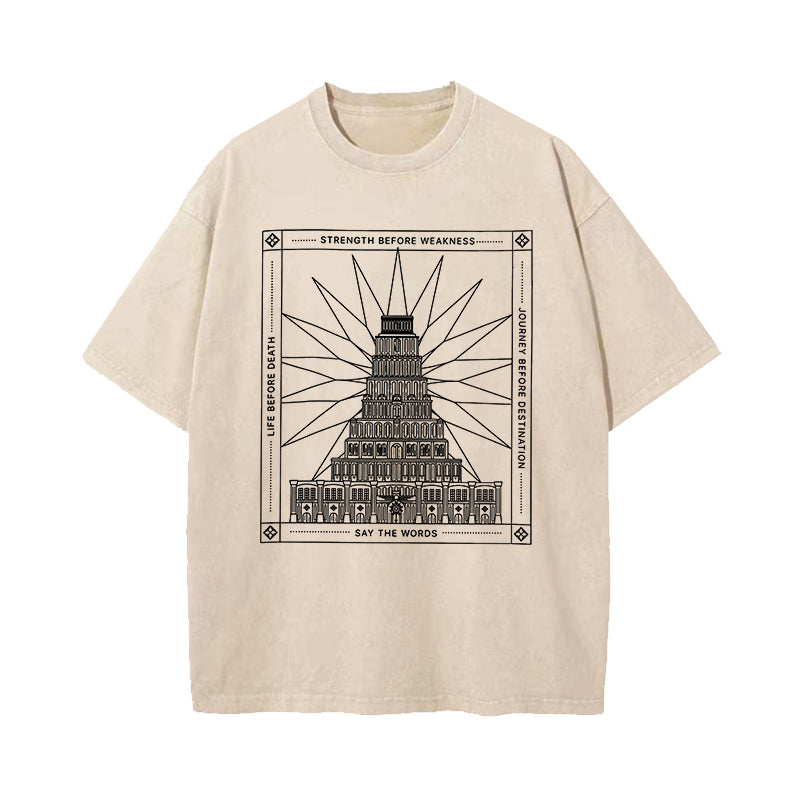 Say the Words Stormlight Archives Fantasy Inspirational Washed T-Shirt