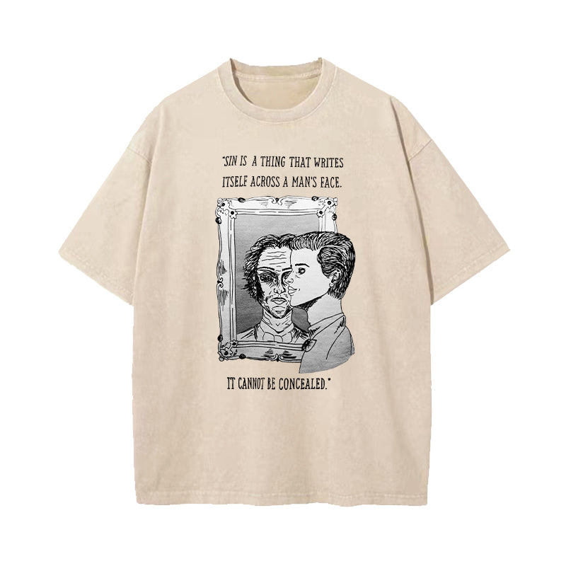 The Picture of Dorian Gray Oscar Wilde Washed T-shirt