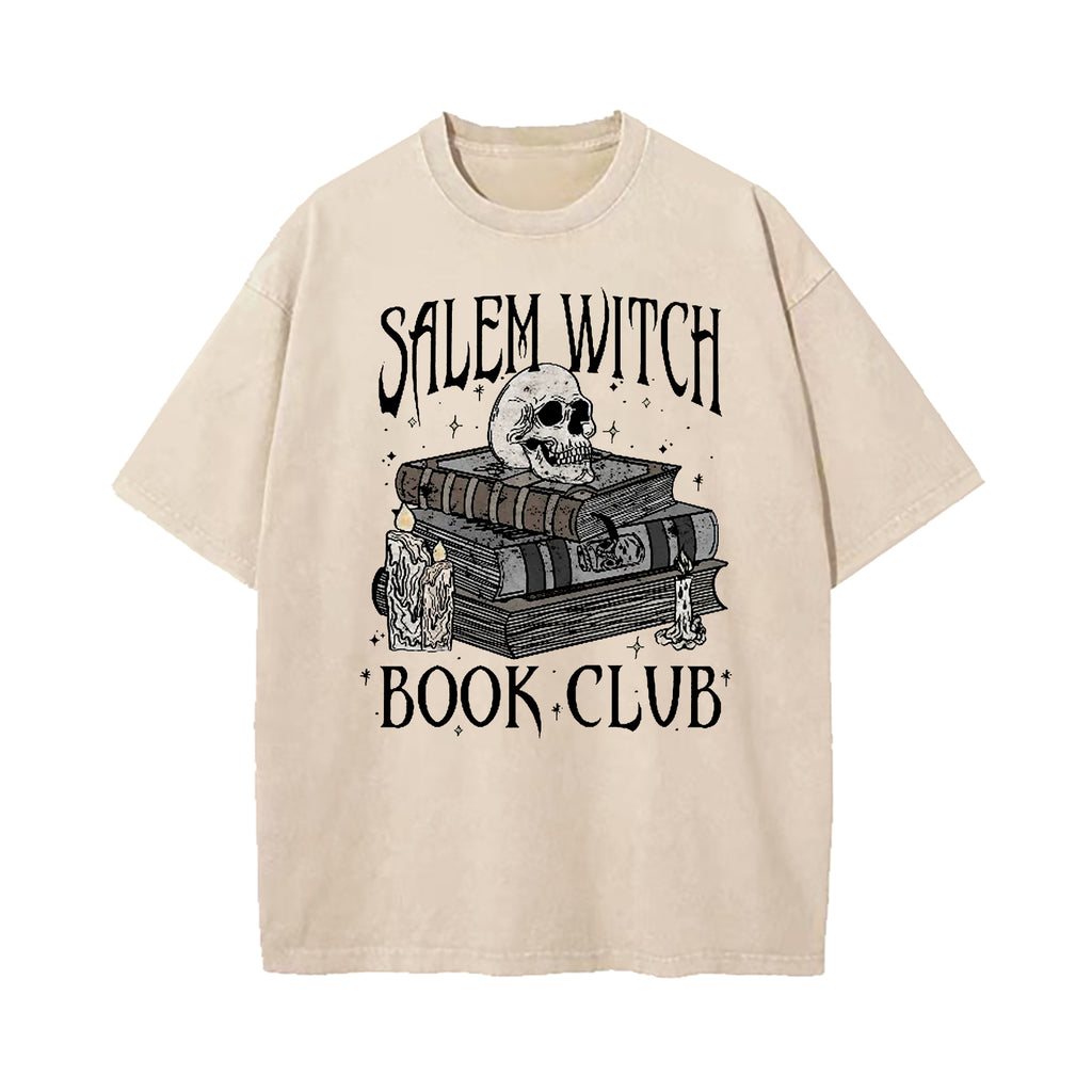 Salem Witch Book Club Washed T-Shirt
