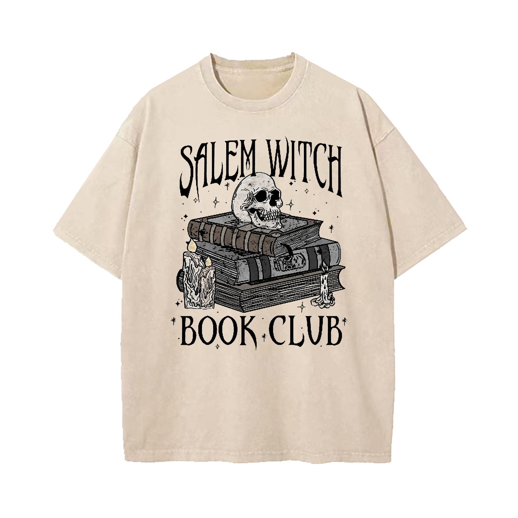 Salem Witch Book Club Washed T-Shirt