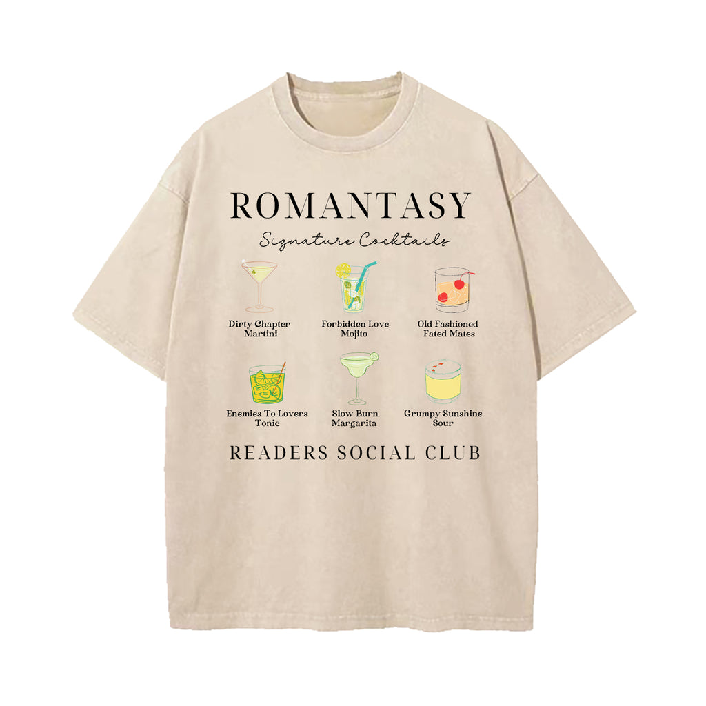Romantasy Readers Social Club Washed T-Shirt