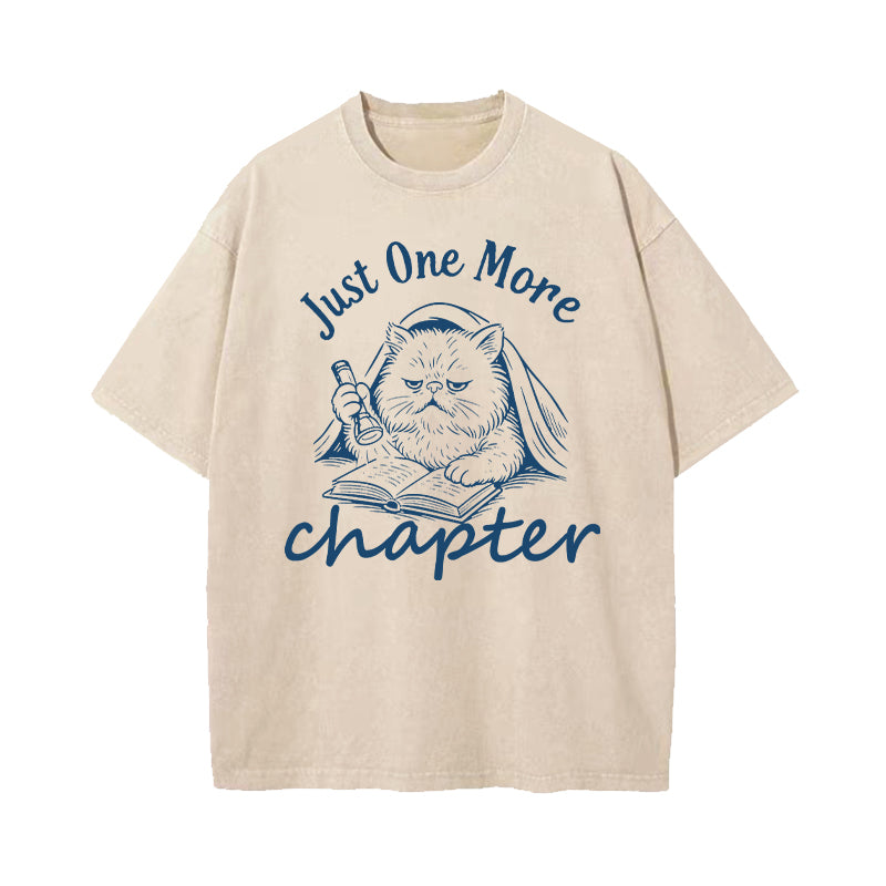 Just One More Chapter Washed T-Shirt