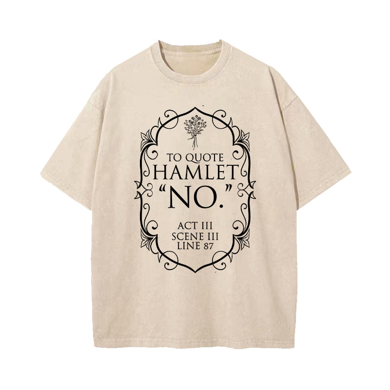 Shakespeare Bookish Merch Washed T-Shirt