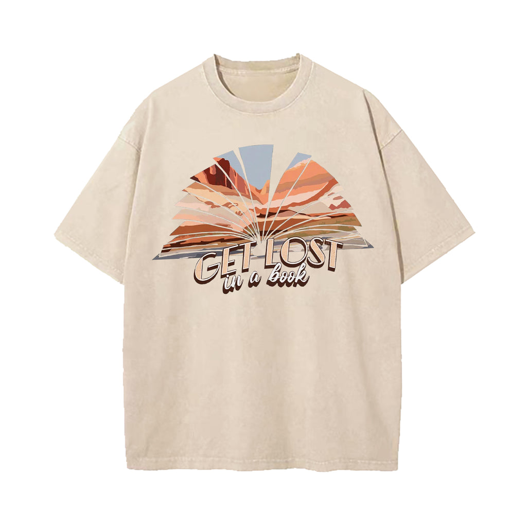 Get Lost In A Book Washed T-Shirt