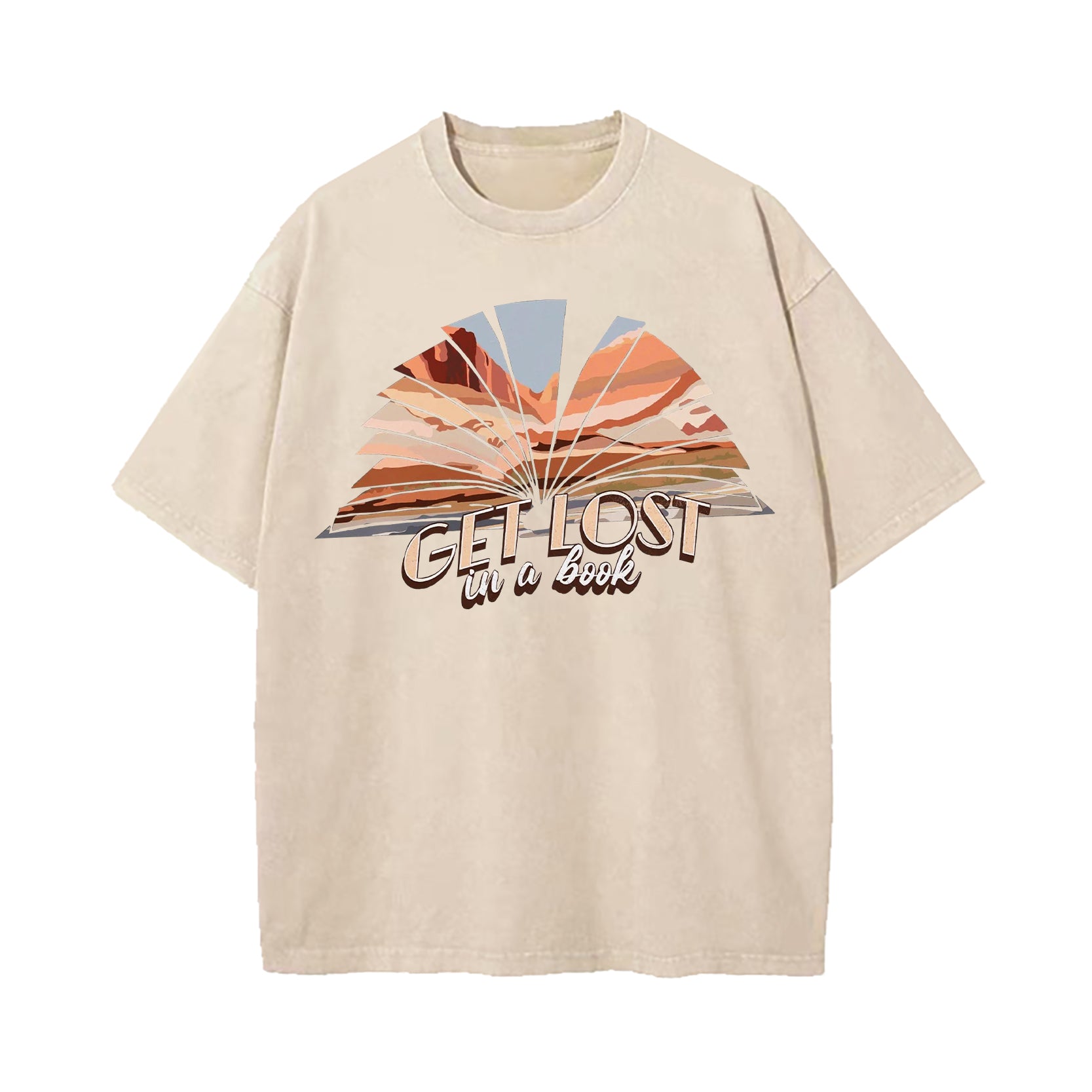 Get Lost In A Book Washed T-Shirt
