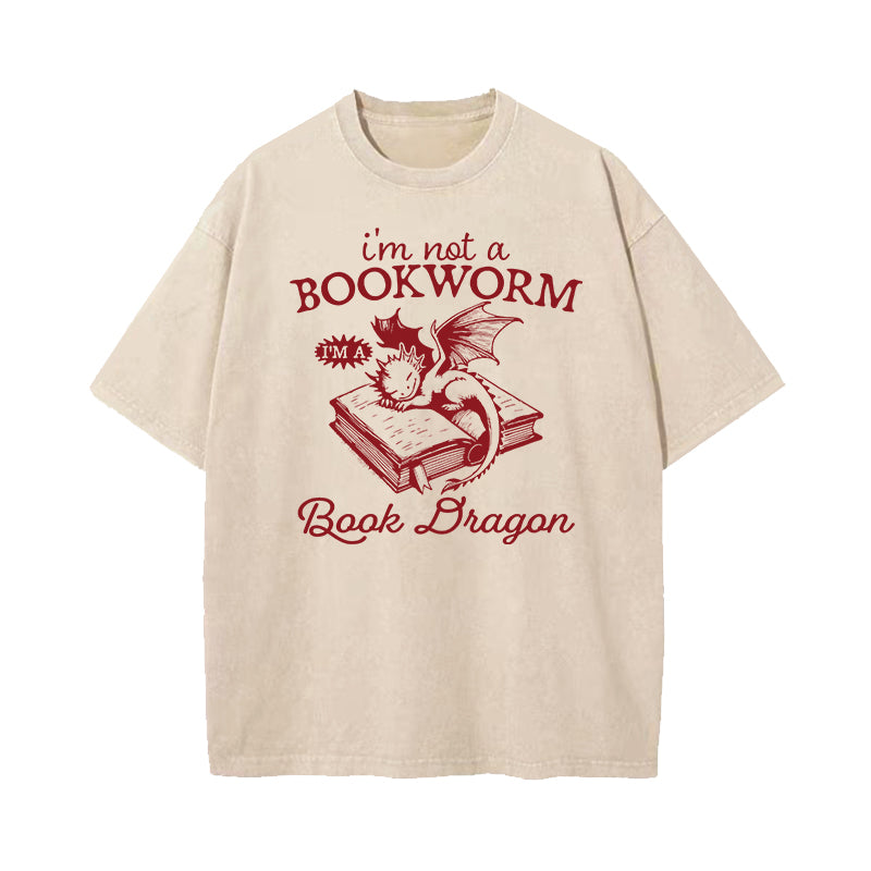 I'm Not A Bookworm I'm A Book Washed T-Shirt