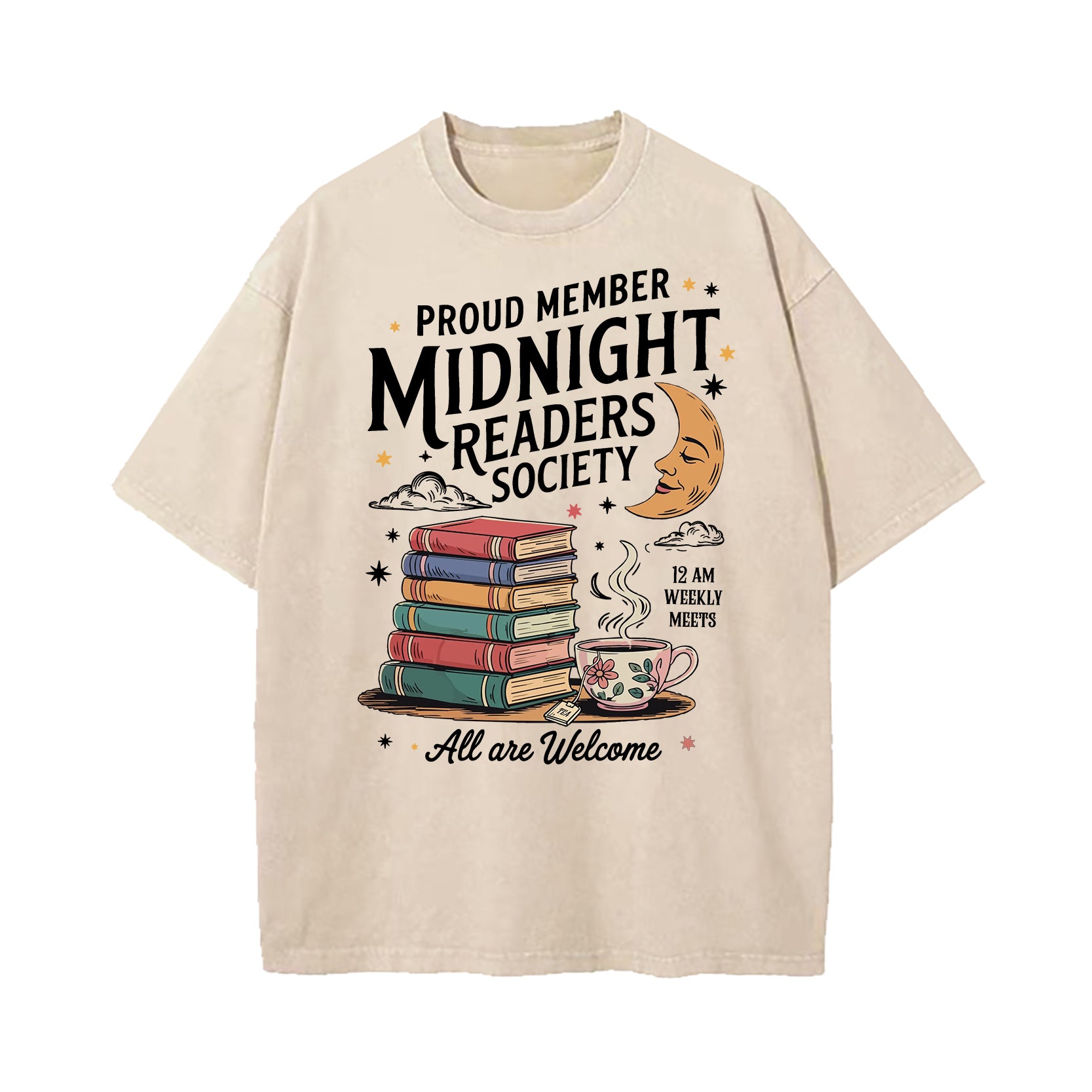 Midnight Readers Society Washed T-Shirt