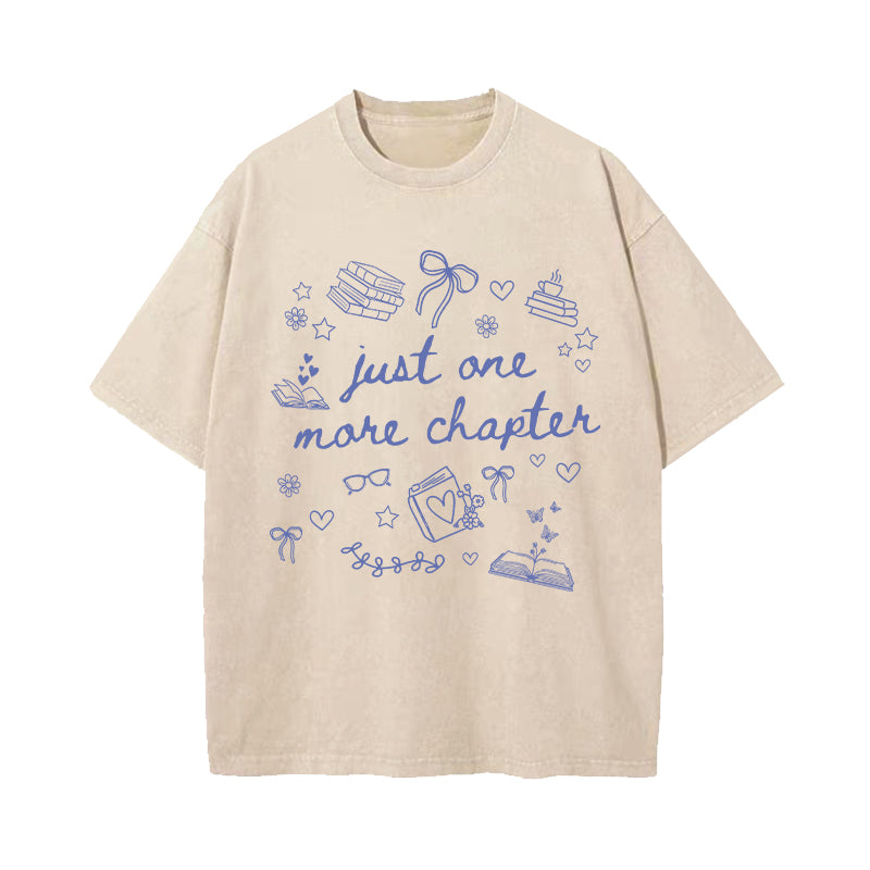 Just One More Chapter Washed T-Shirt