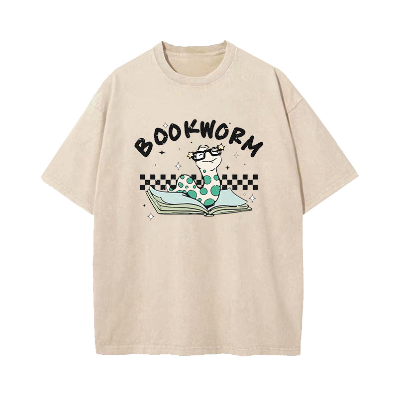 Book Worm Washed T-Shirt