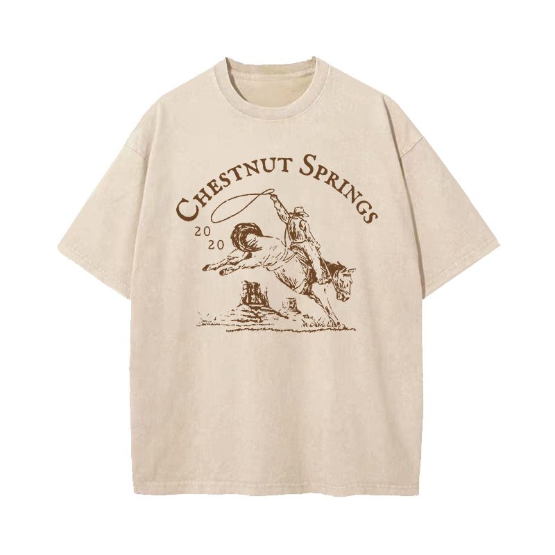 Chestnut Springs Cowboy Romance Reader Club Washed T-Shirt